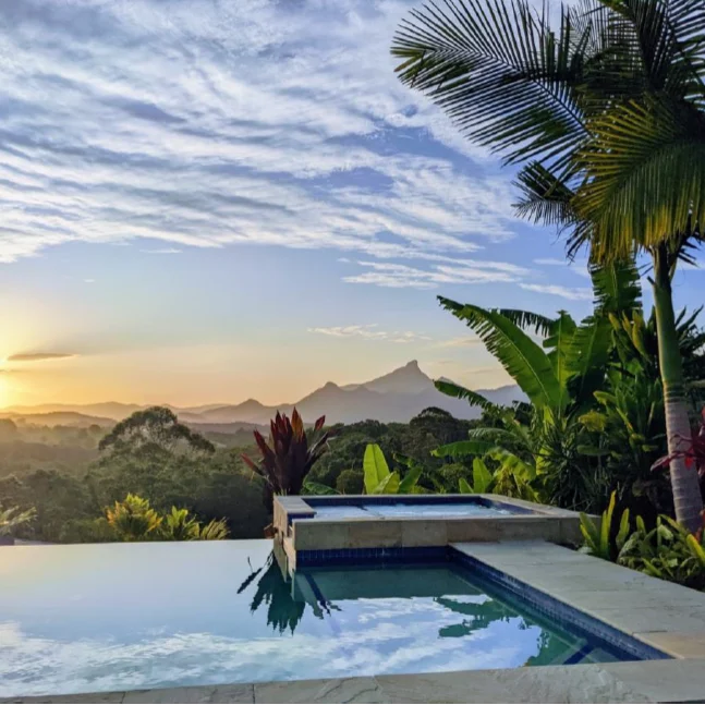 Pool overlooking Mt Warning